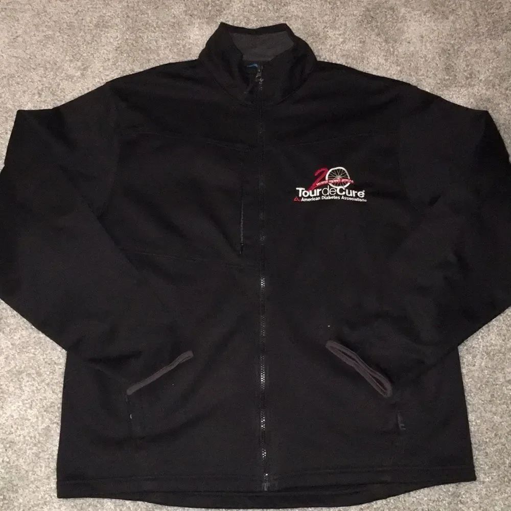 20 year American Diabetes Association Tour de cure Bike cycling road jacket XL